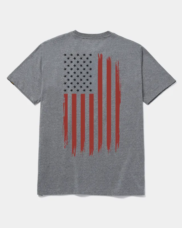 ABSTRACT FLAG GRAPHIC T-SHIRT made by CAT Workwear