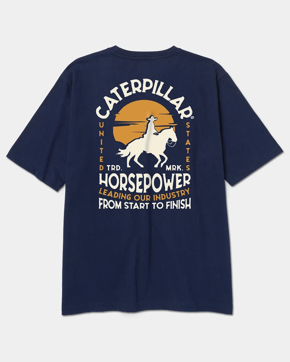TOUGH CUT HORSE POWER GRAPHIC POCKET T-SHIRT sold by CAT Workwear
