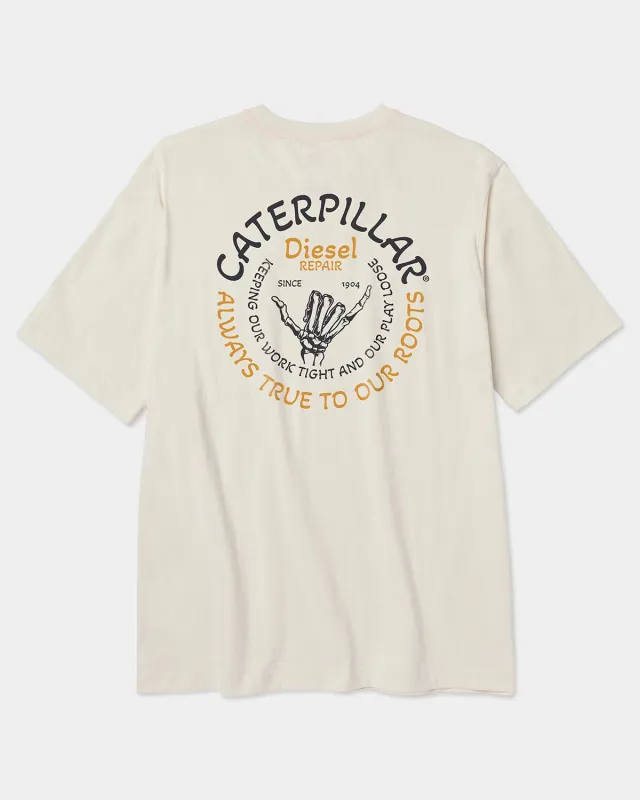 TOUGH CUT ROOTS GRAPHIC POCKET T-SHIRT made by CAT Workwear