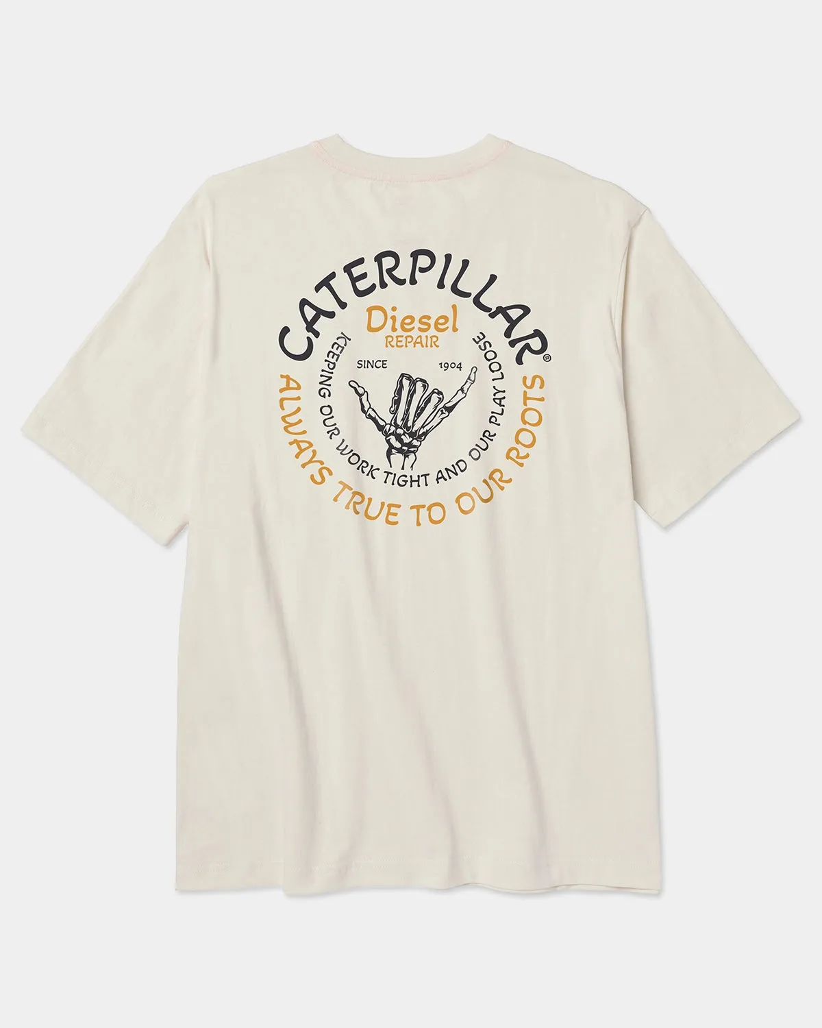 TOUGH CUT ROOTS GRAPHIC POCKET T-SHIRT sold by CAT Workwear
