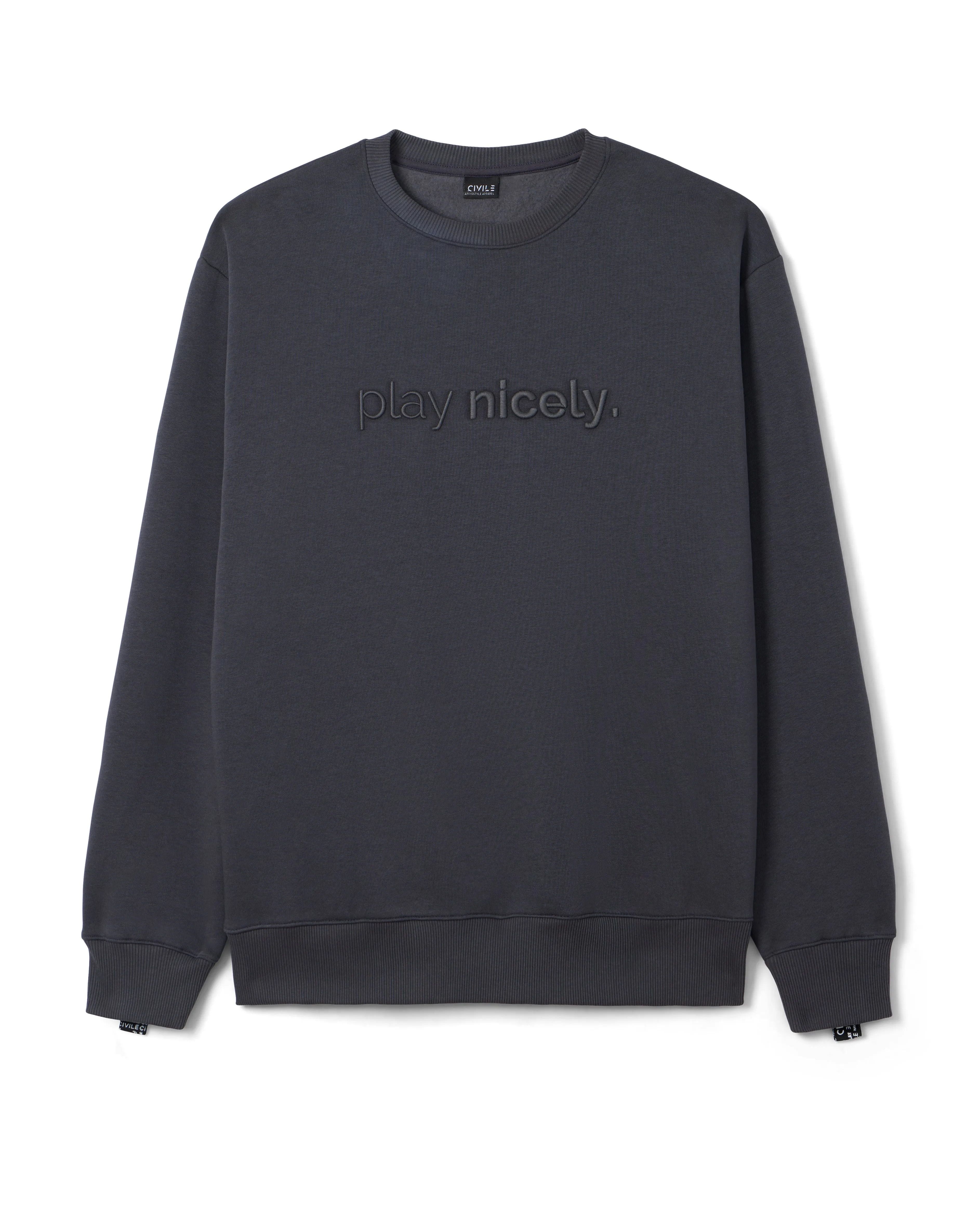 Civile Play Nicely Unisex Crew Sweatshirt sold by Centerline Athletics