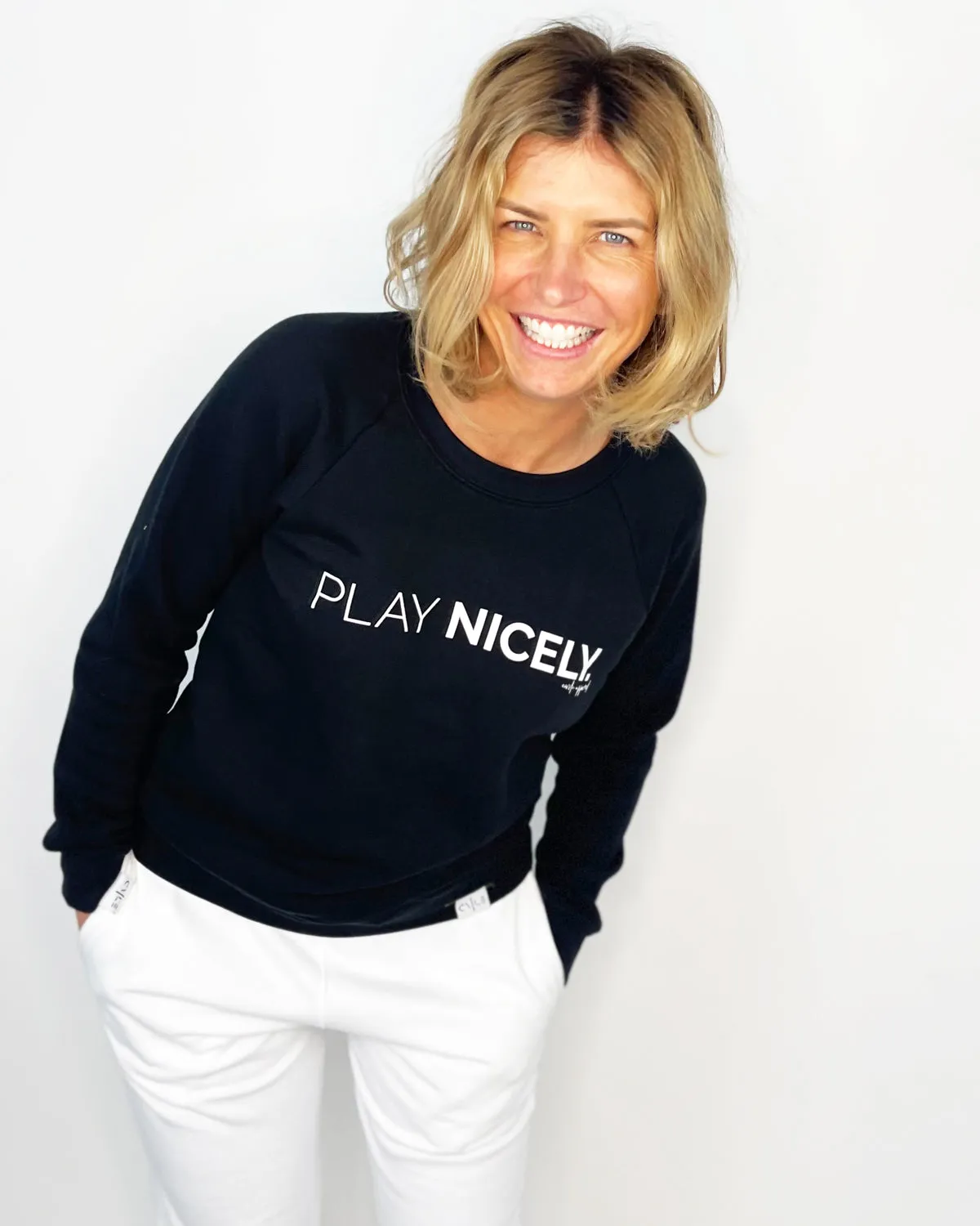 Play Nicely Unisex Super Soft Crew Sweatshirt sold by Centerline Athletics product image thumbnail 4