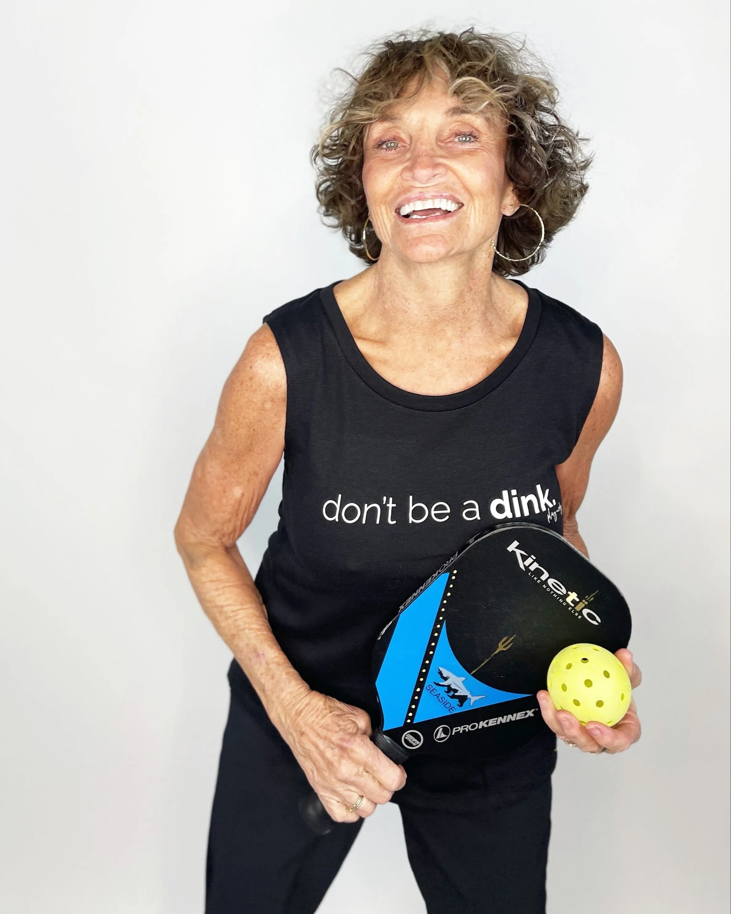 Don't be a DINK! Women's Tri-blend Muscle Tank sold by Centerline Athletics product image thumbnail 3