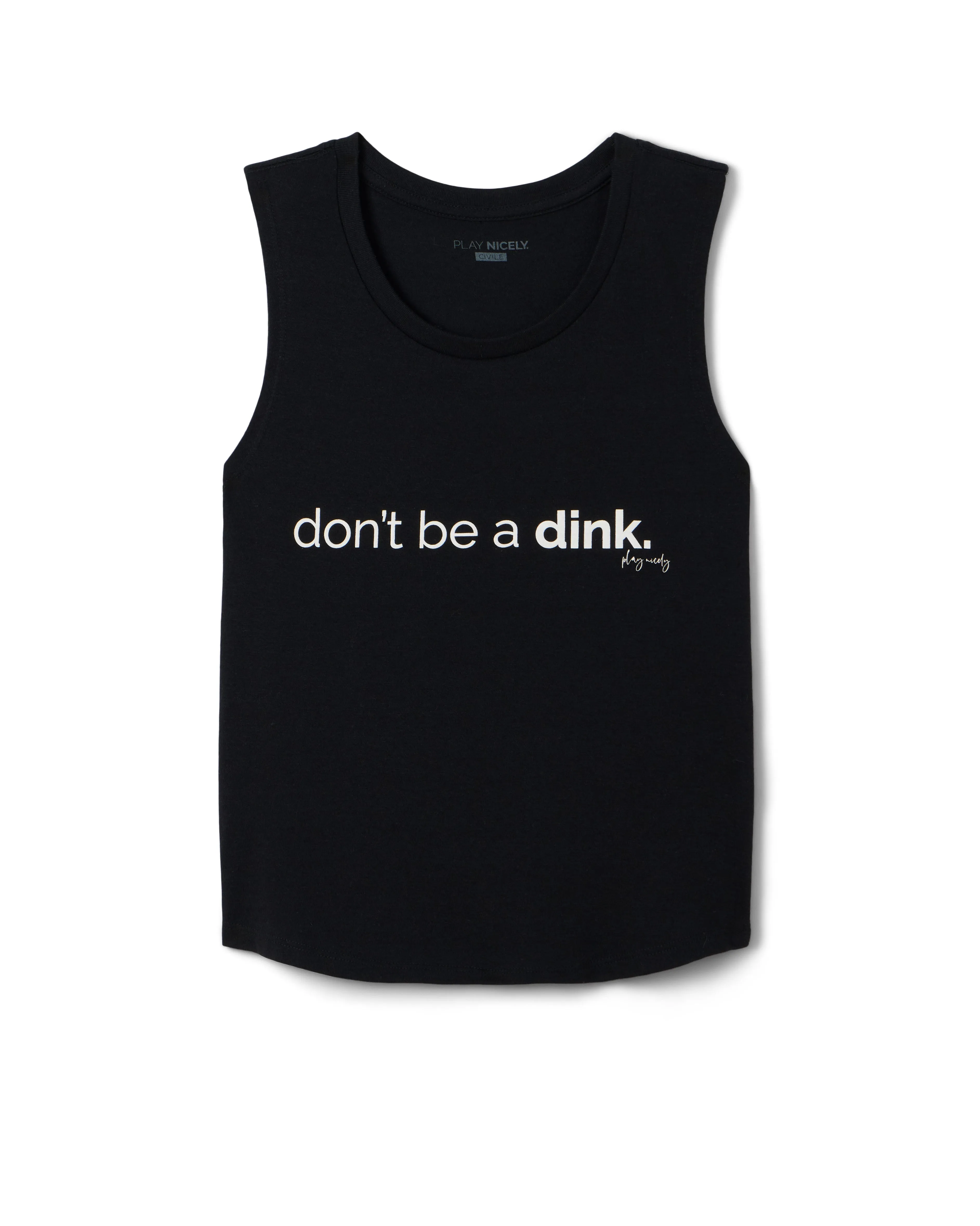 Don't be a DINK! Women's Tri-blend Muscle Tank sold by Centerline Athletics