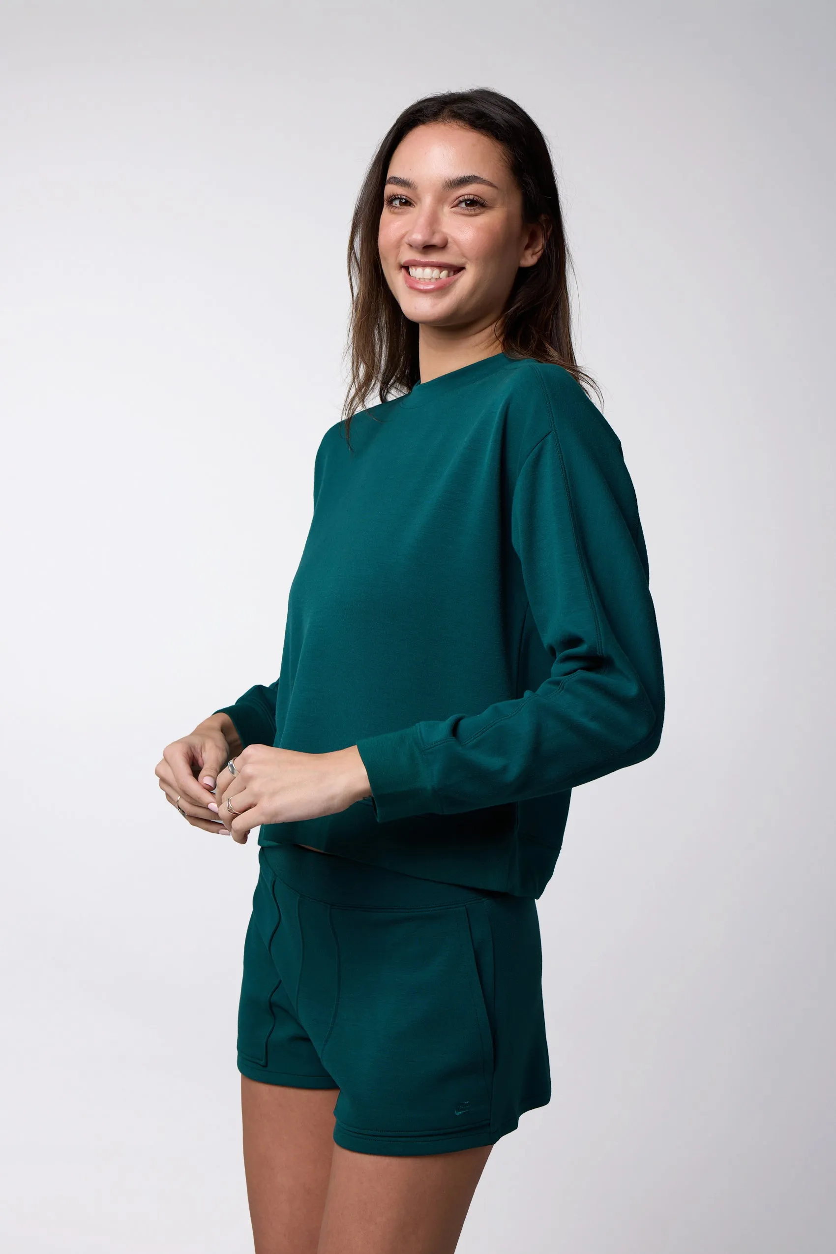 Women's Active Lifestyle You Know You Play™ Cropped Crew Sweatshirt sold by Centerline Athletics product image thumbnail 2