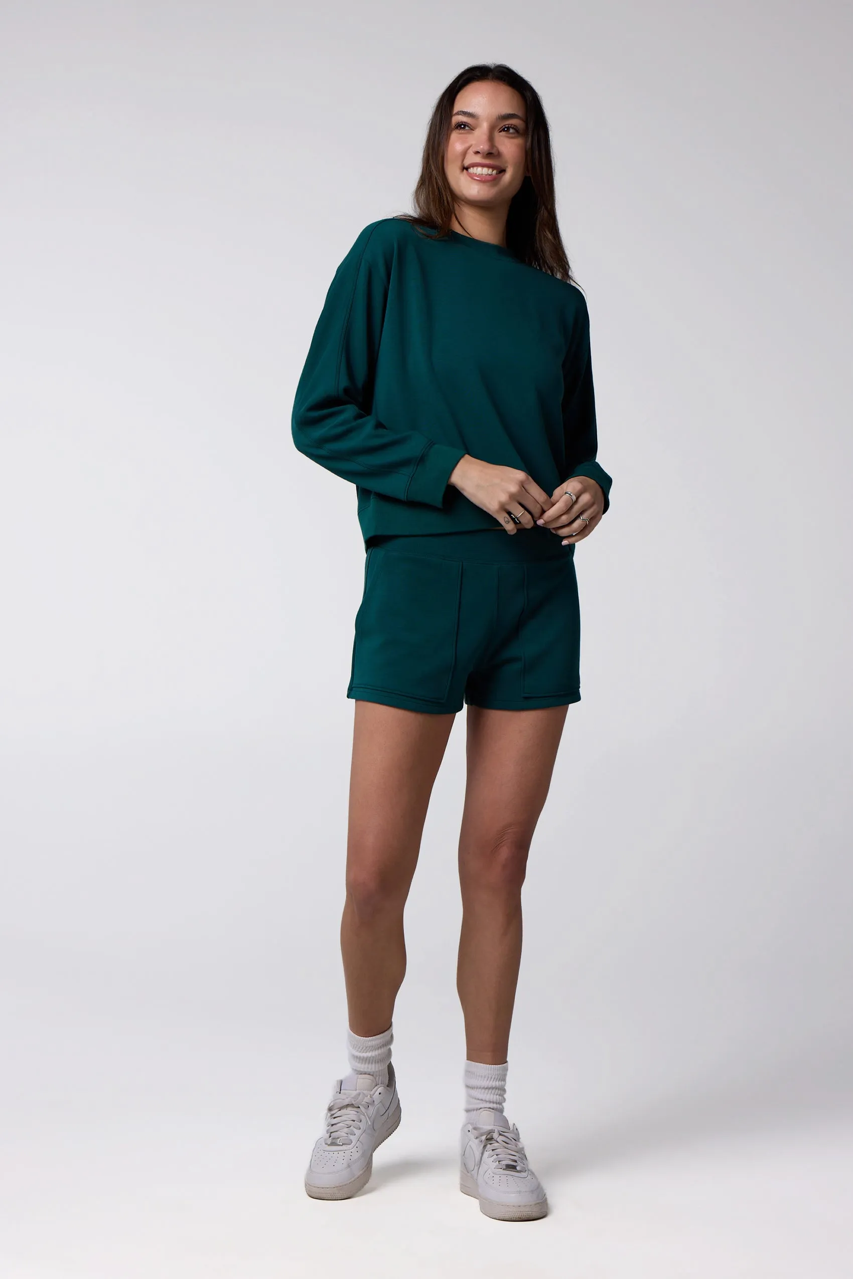 Women's Active Lifestyle You Know You Play™ Cropped Crew Sweatshirt sold by Centerline Athletics product image thumbnail 4