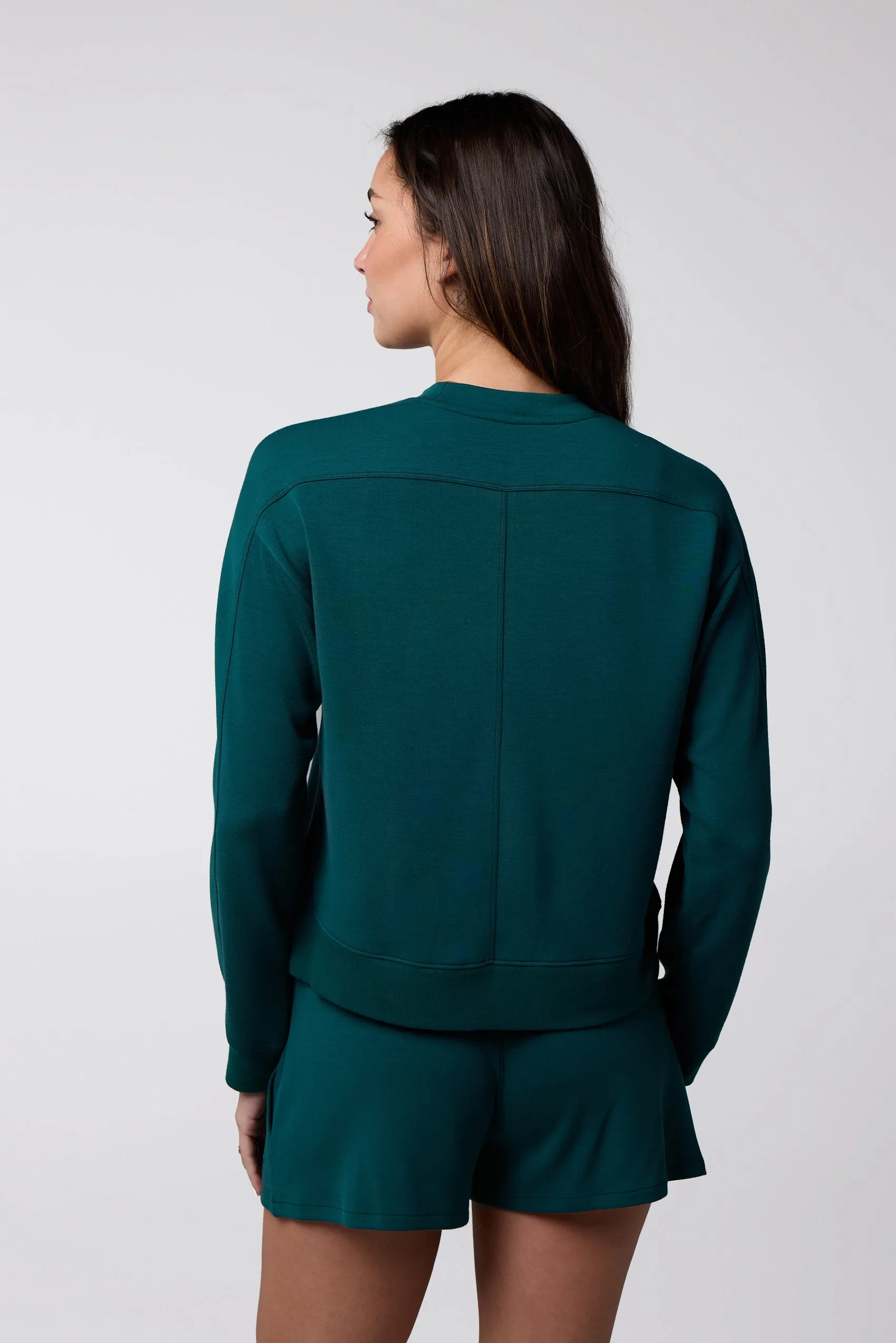 Women's Active Lifestyle You Know You Play™ Cropped Crew Sweatshirt sold by Centerline Athletics product image thumbnail 3