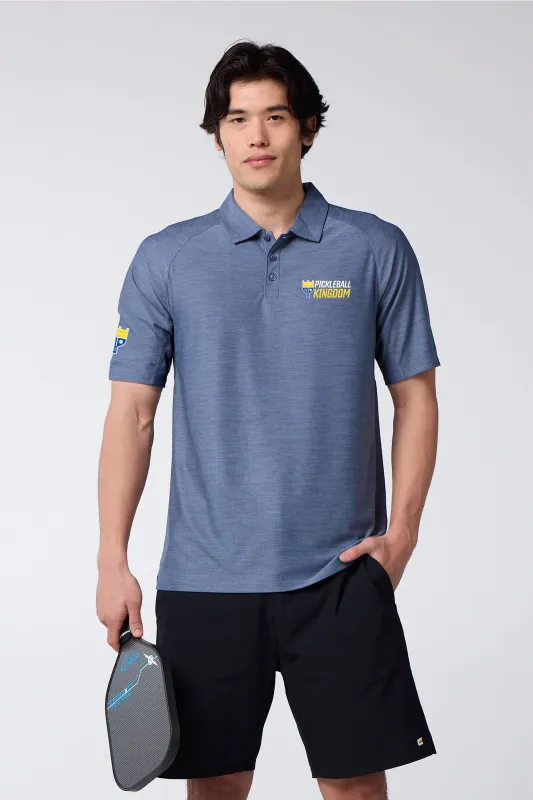 Pickleball Kingdom Men's Cross-Sport Tech Pique Polo made by Centerline Athletics