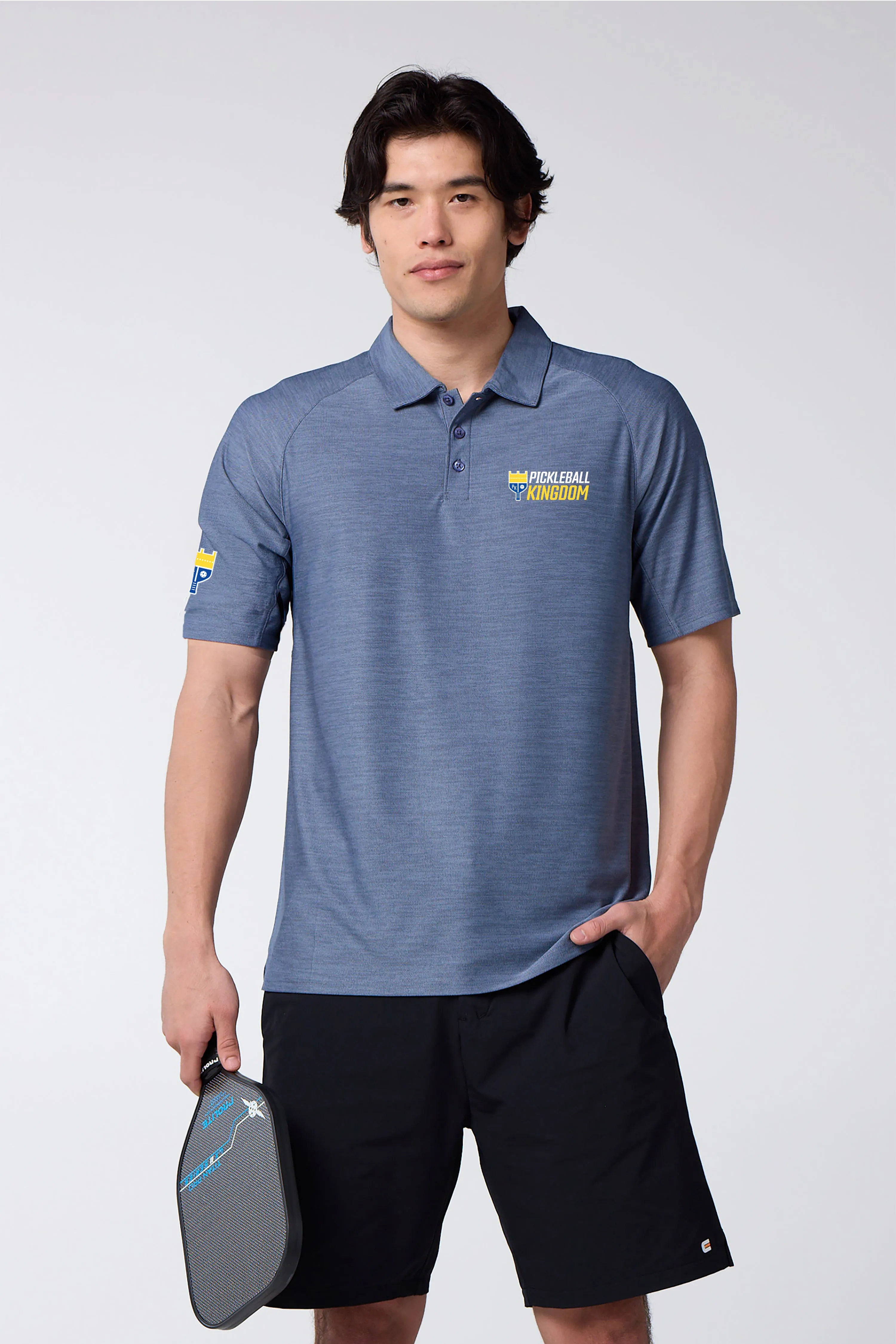 Pickleball Kingdom Men's Cross-Sport Tech Pique Polo sold by Centerline Athletics