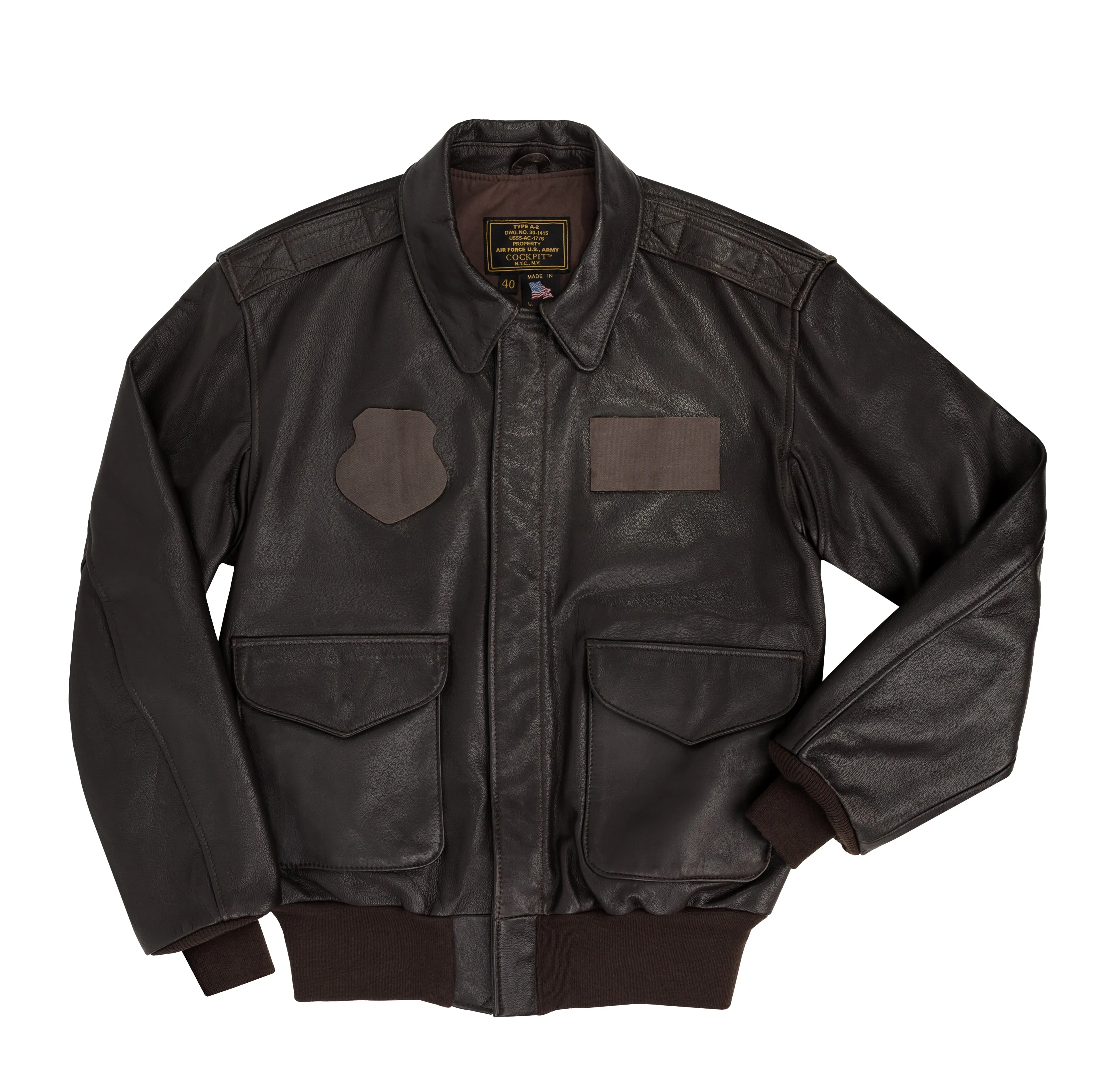 Cockpit A-2 Jacket with Velcro Long Z21V42L (LONG) sold by Cockpit USA