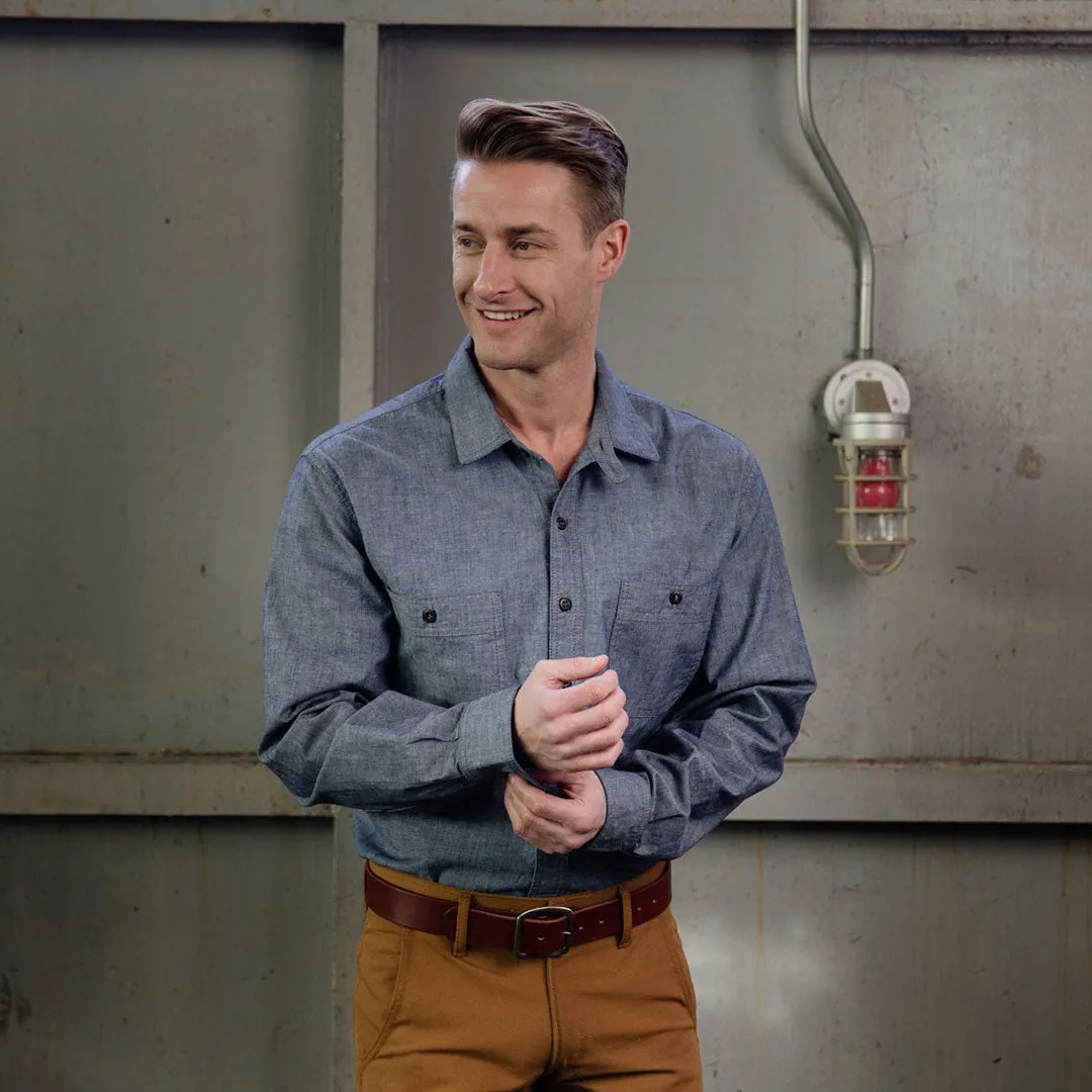 CHAMBRAY OFFICERS SHRT Z42X008 sold by Cockpit USA