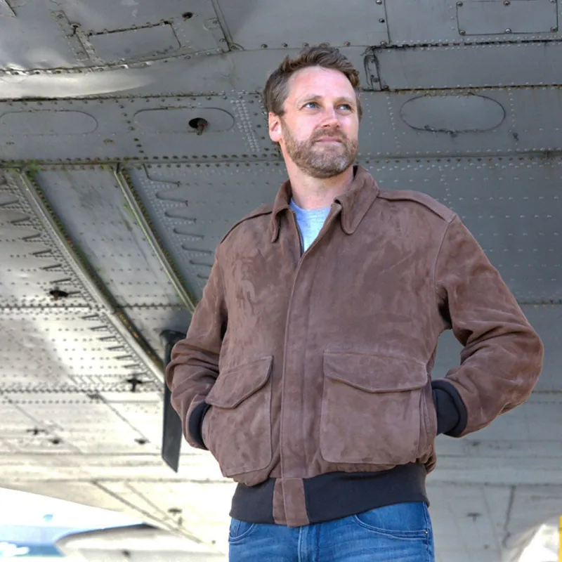 Gentlemen’s Cedar A-2 Flight Jacket Z21H100 sold by Cockpit USA