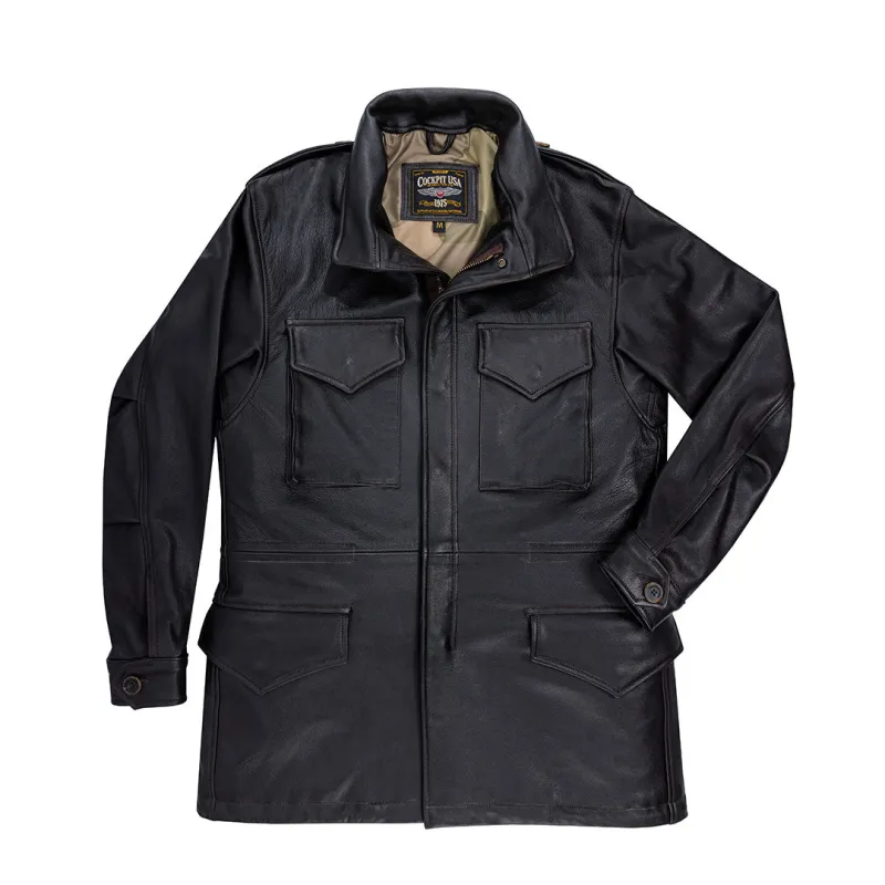 Leather M-65 Field Jacket Z21S024G made by Cockpit USA