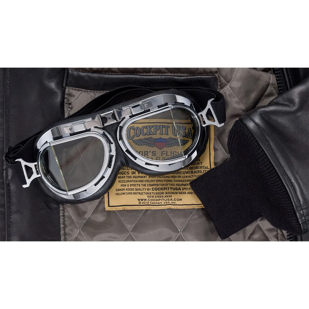 Pilot Vintage Style Goggles Z99G105 sold by Cockpit USA product image thumbnail 2