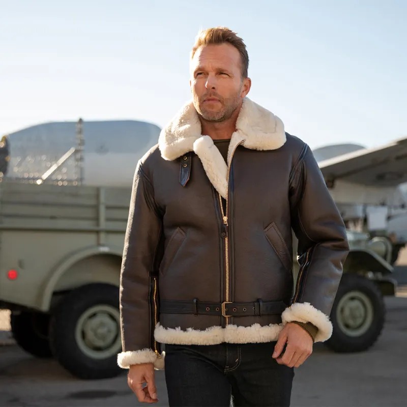The Champ Sheepskin Jacket Z21C101 sold by Cockpit USA