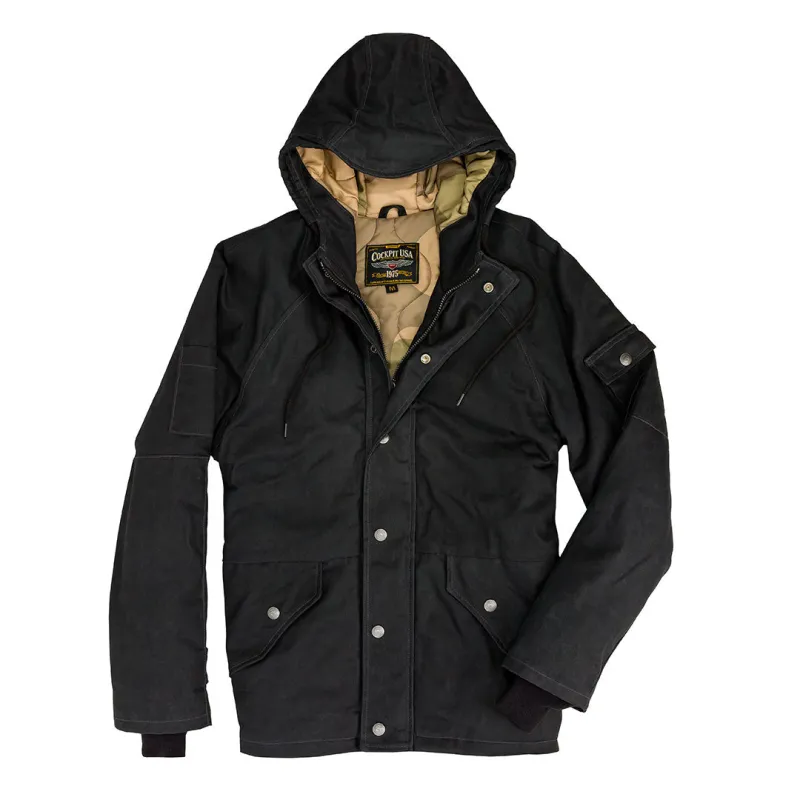 Herringbone Waxed Parka Z26C100 made by Cockpit USA