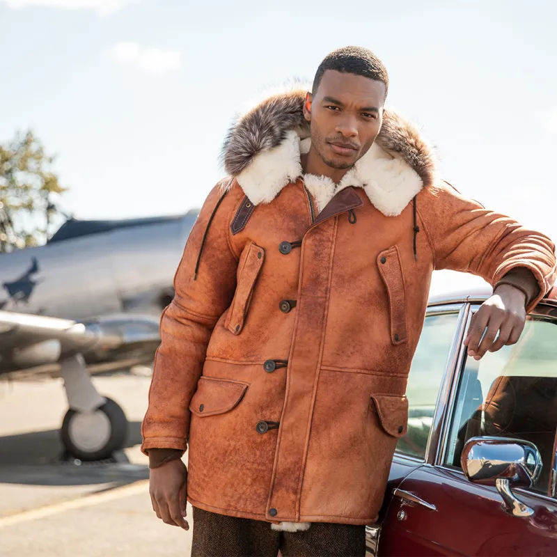 N3B Sheepskin Parka Z21C015 made by Cockpit USA