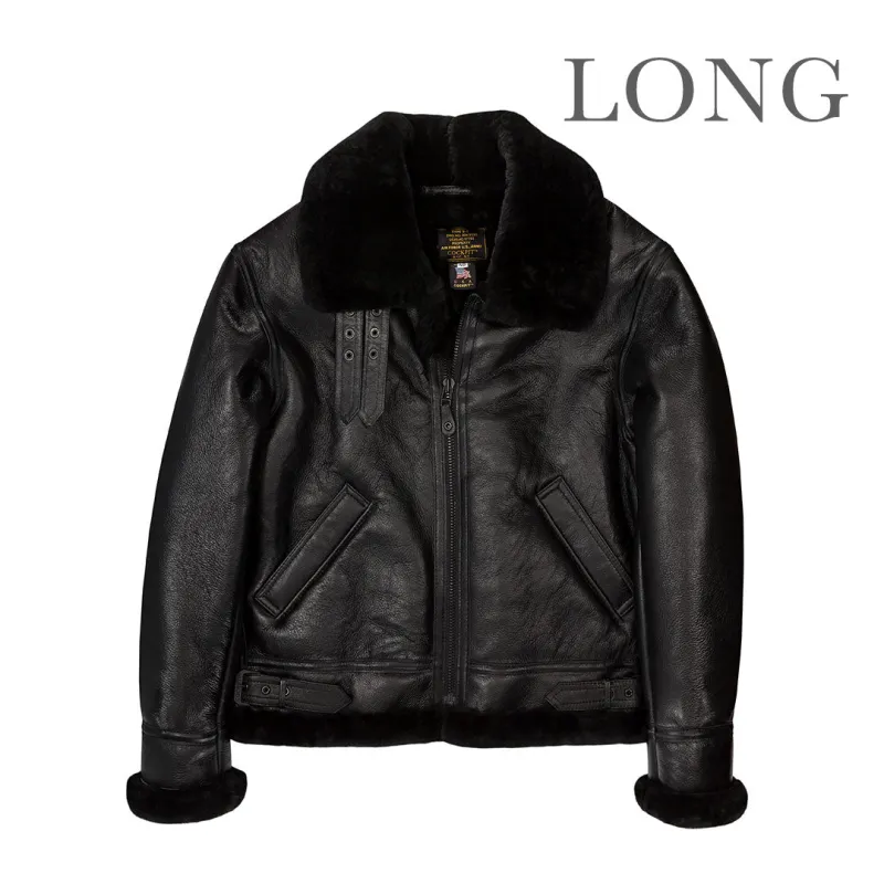 B-3 Sheepskin Jacket-Long Z2102BML sold by Cockpit USA