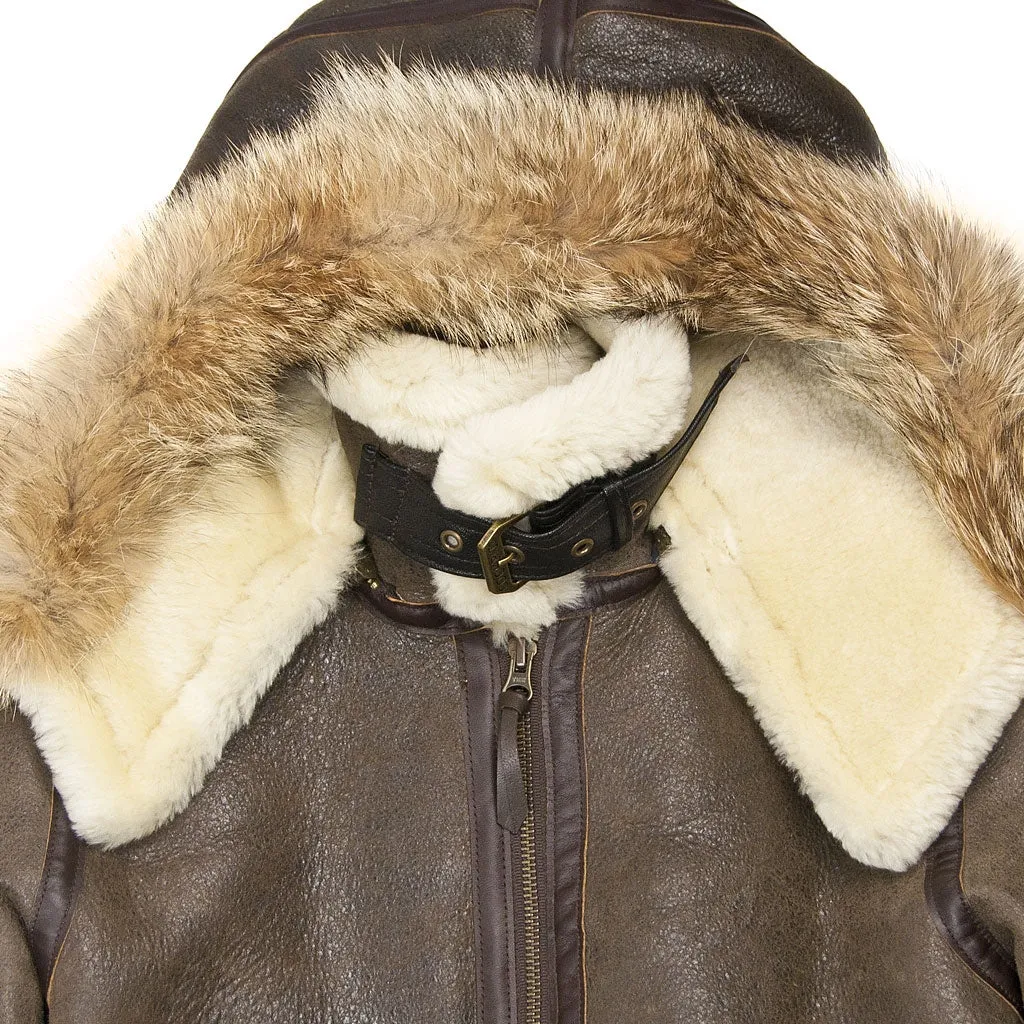 Women's Hooded Sheepskin Jacket W72N500 sold by Cockpit USA product image thumbnail 4