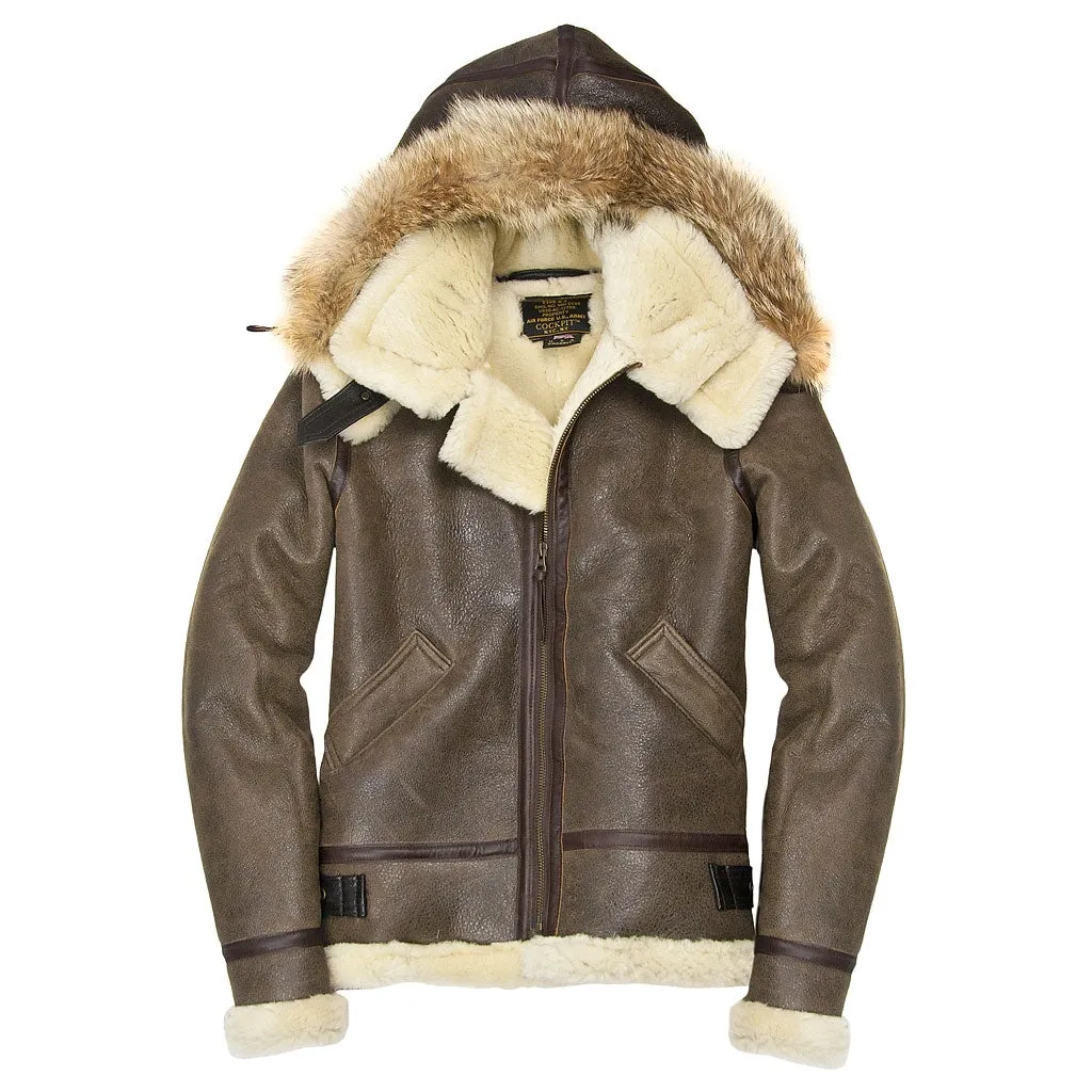 Women's Hooded Sheepskin Jacket W72N500 sold by Cockpit USA product image thumbnail 2
