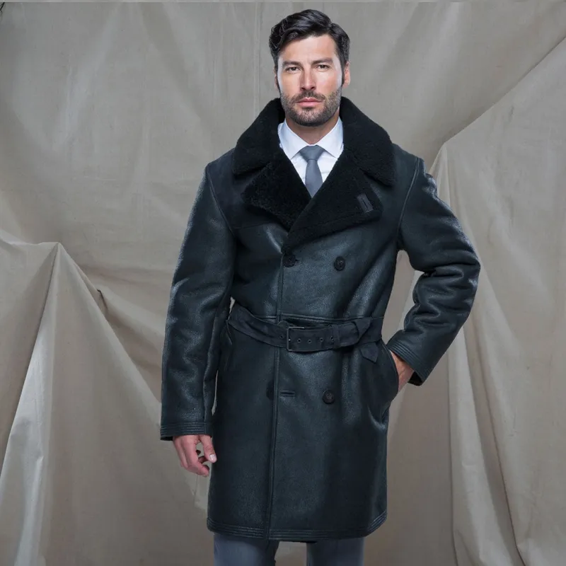 The Highview Shearling Trench Z21W108 made by Cockpit USA