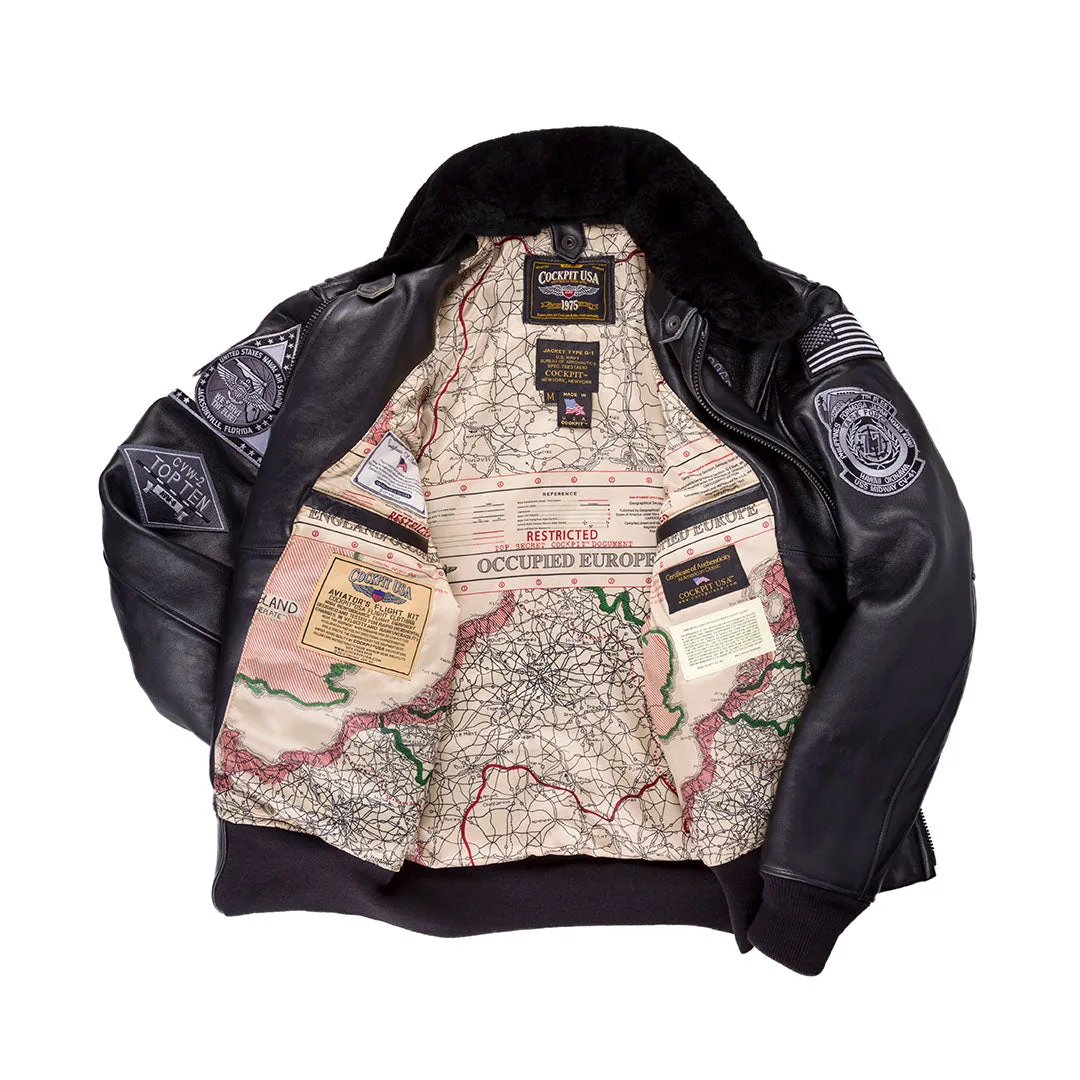 Bogard by Mike B x Cockpit USA Stealth Top Gun Bomber Jacket Z21W106 sold by Cockpit USA product image thumbnail 3