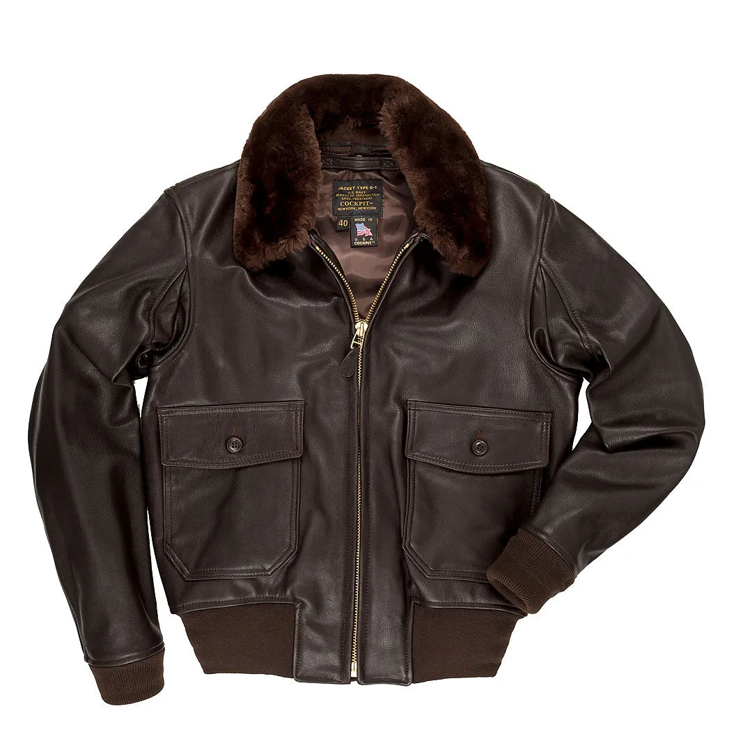 G-1 Flight Jacket with Removable Collar LONG/TALL Z2108ML sold by Cockpit USA