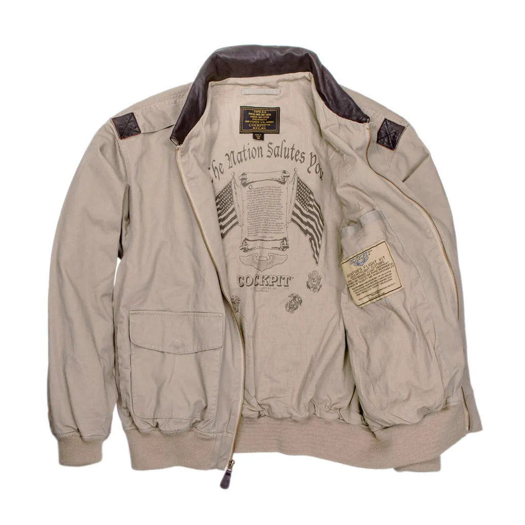 Cotton A-2 Flight Jacket Z29S79 sold by Cockpit USA product image thumbnail 2