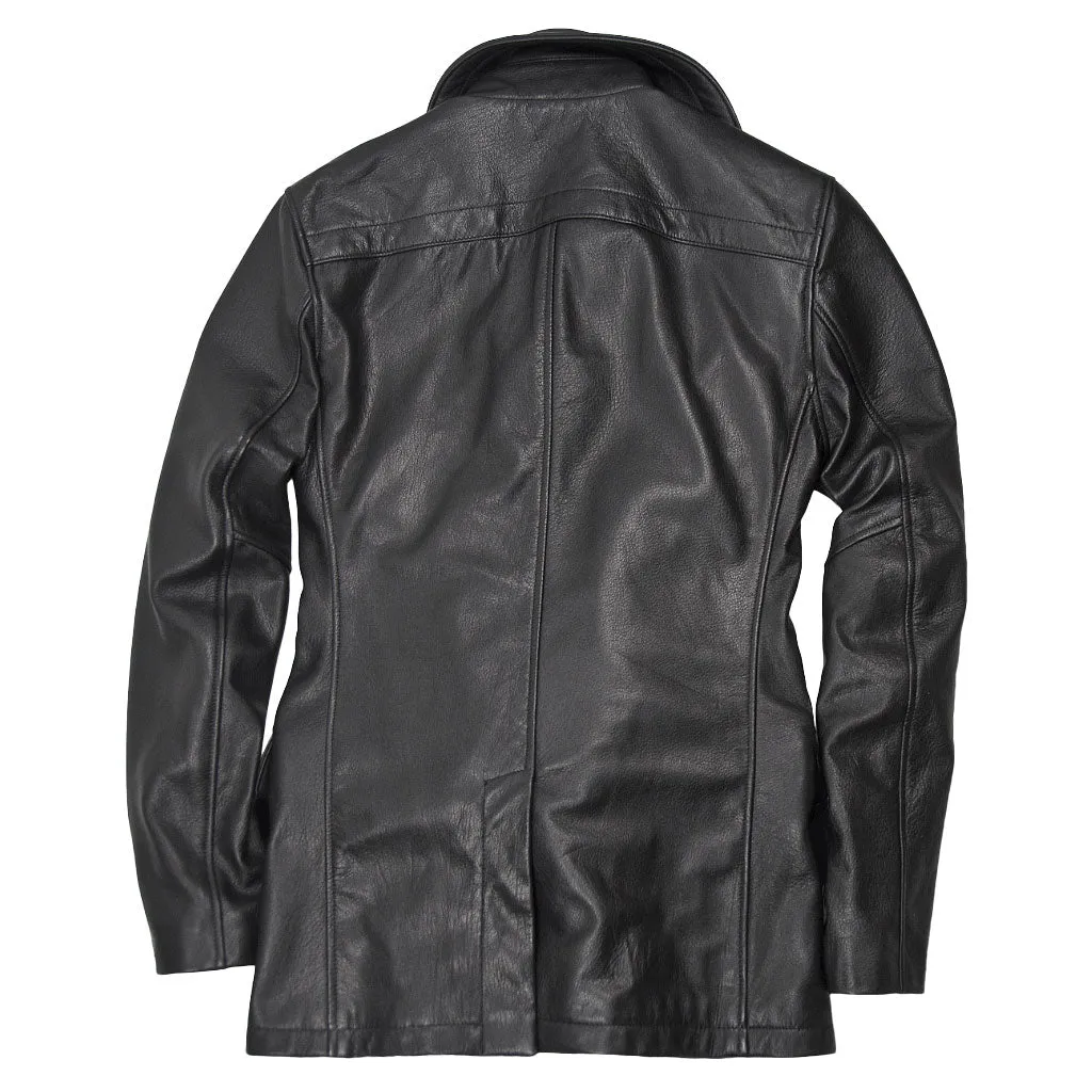 Vintage Leather Naval Officer's Coat Z21P019 sold by Cockpit USA product image thumbnail 4