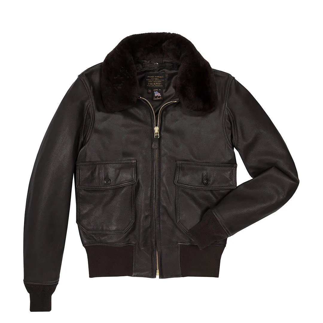 G-1 Flight Jacket with Removable Collar Z2108M sold by Cockpit USA product image thumbnail 2