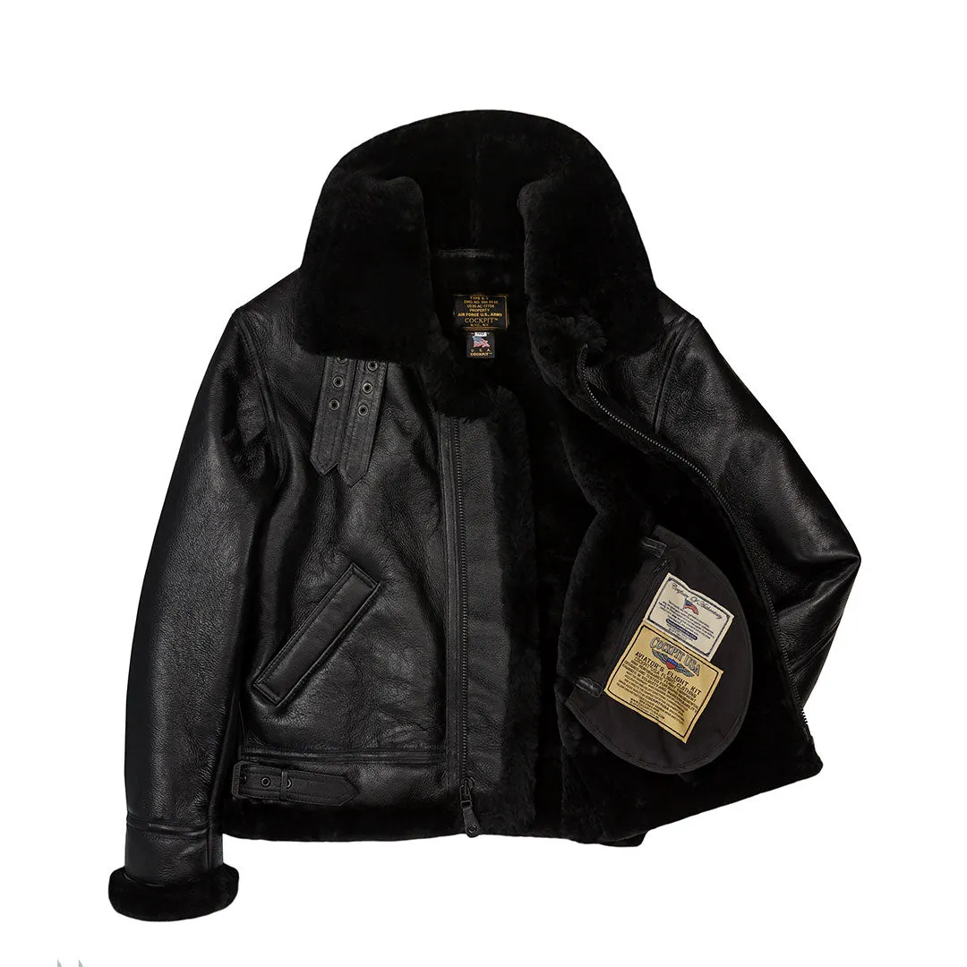 B-3 Sheepskin Jacket Z2102BM sold by Cockpit USA product image thumbnail 3