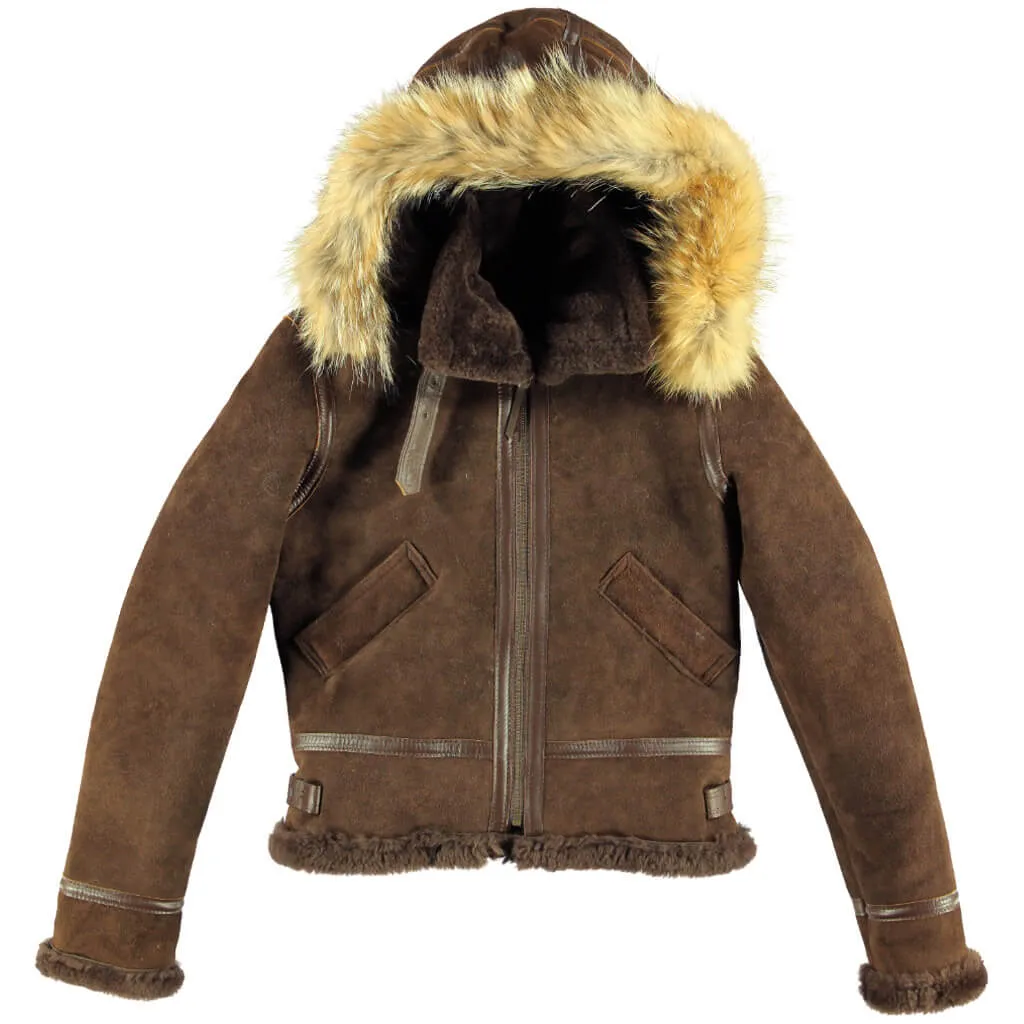 Women's Hooded B-3 Bomber Jacket W72N300 sold by Cockpit USA product image thumbnail 3