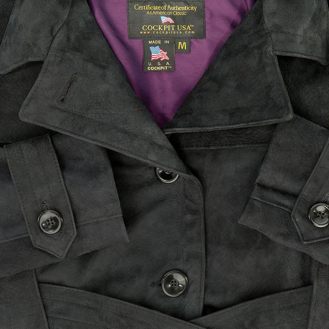 Amelia Trench in Black W21C002B sold by Cockpit USA product image thumbnail 5