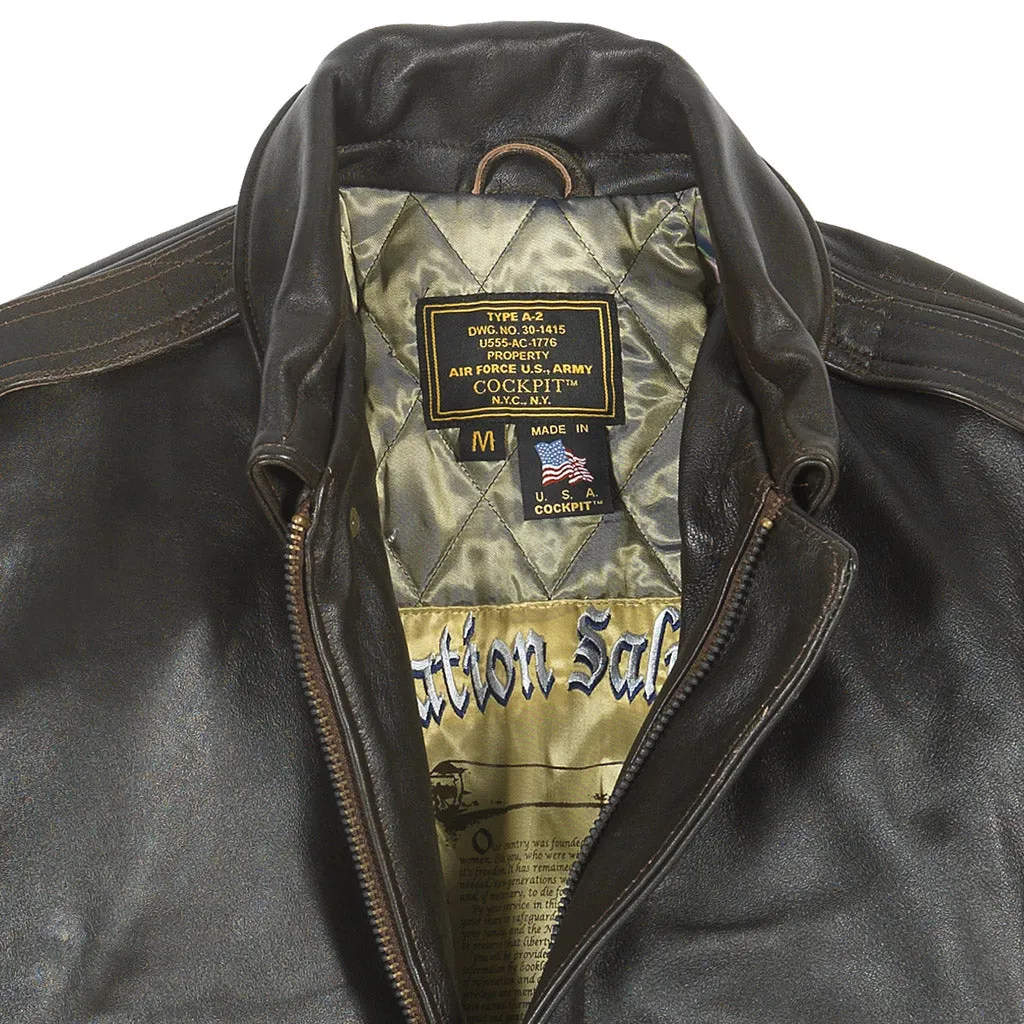 Antique Lamb Jacket (Long) Z2567MML in Black sold by Cockpit USA product image thumbnail 3