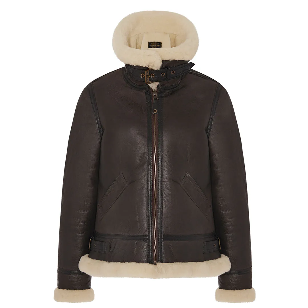 Women's B-3 Bomber Jacket in Brown W72N100 sold by Cockpit USA product image thumbnail 3