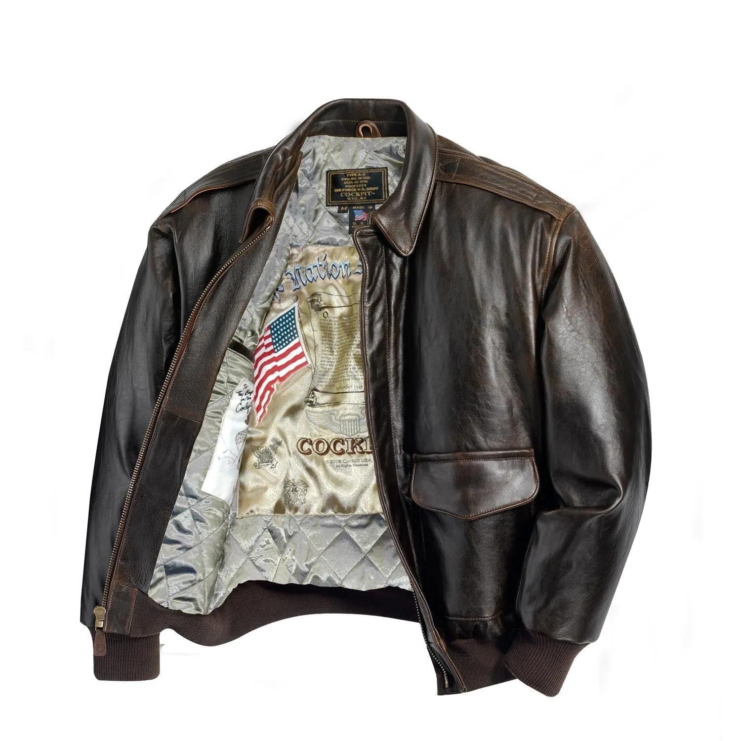 Antique Lamb Jacket Z2567MM in Black sold by Cockpit USA product image thumbnail 4