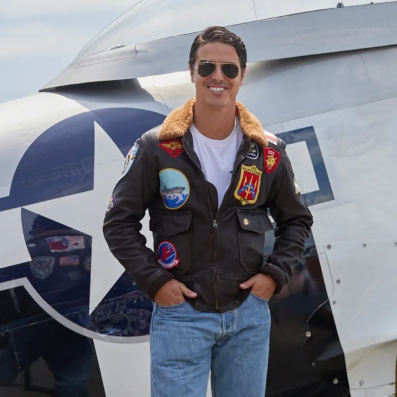 Movie Hero® Top Gun Navy G-1 Jacket Z201036T sold by Cockpit USA