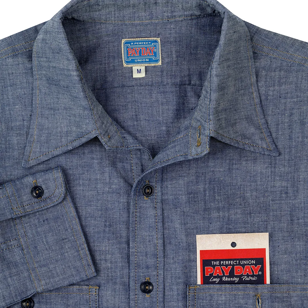 Pay Day Chambray Work Shirt Z42Z002 sold by Cockpit USA product image thumbnail 3