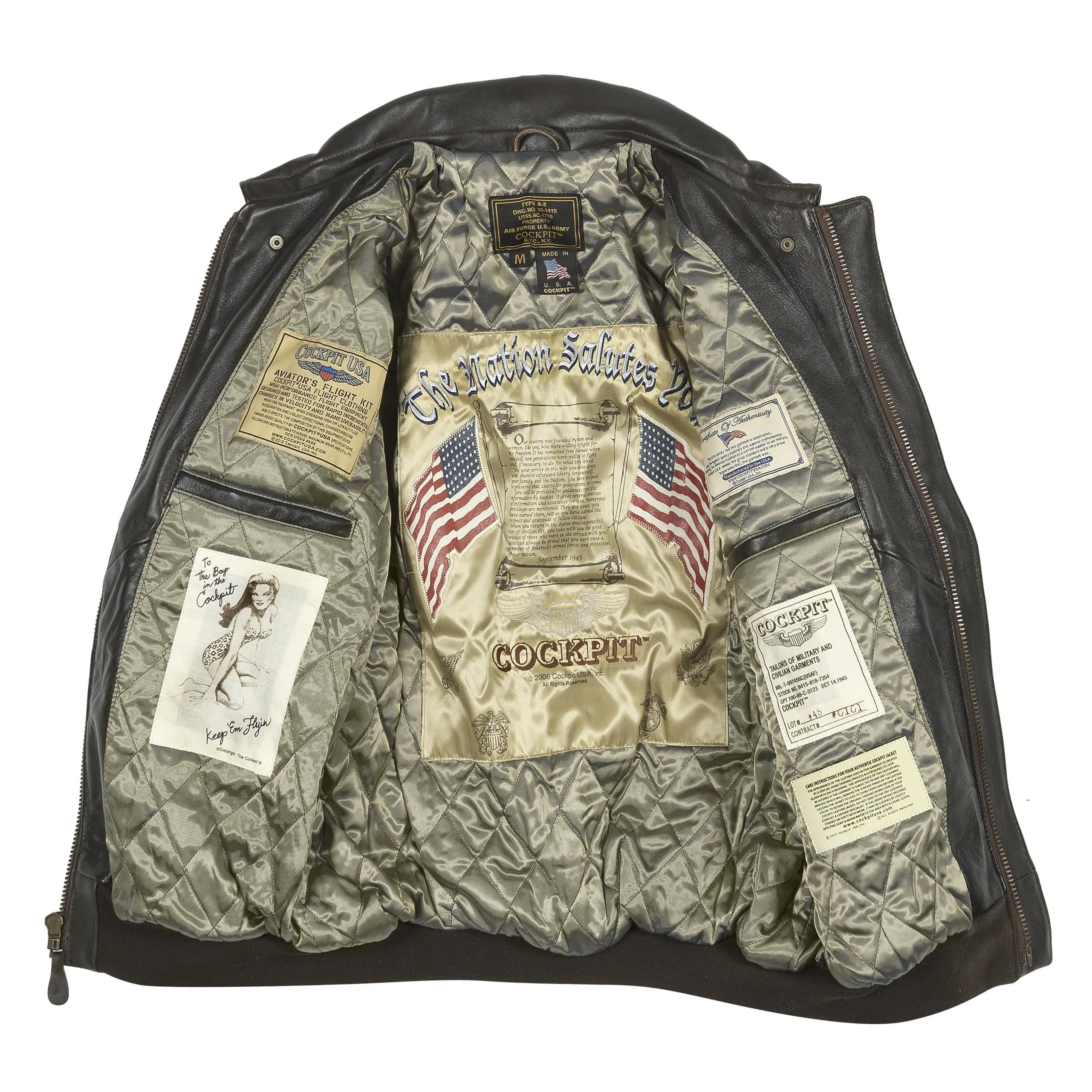 Antique Lamb Jacket Z2567MM in Brown sold by Cockpit USA product image thumbnail 4