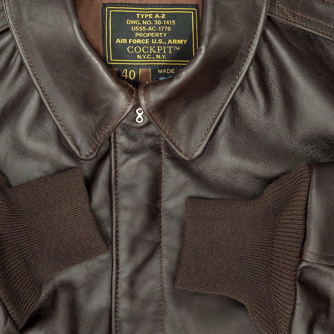 WWII Government Issue A-2 Jacket Z2107H in Mahogany sold by Cockpit USA product image thumbnail 5