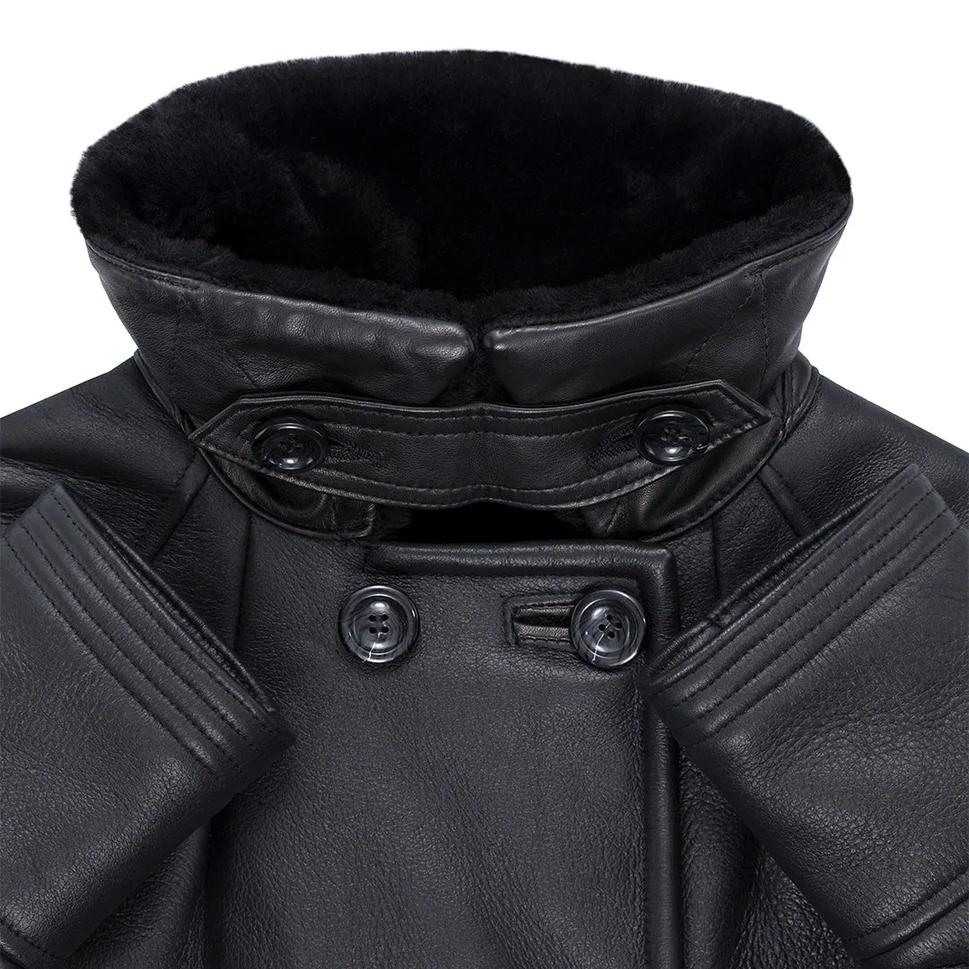 Woodland Sheepskin Trench Coat W71C101 sold by Cockpit USA product image thumbnail 4