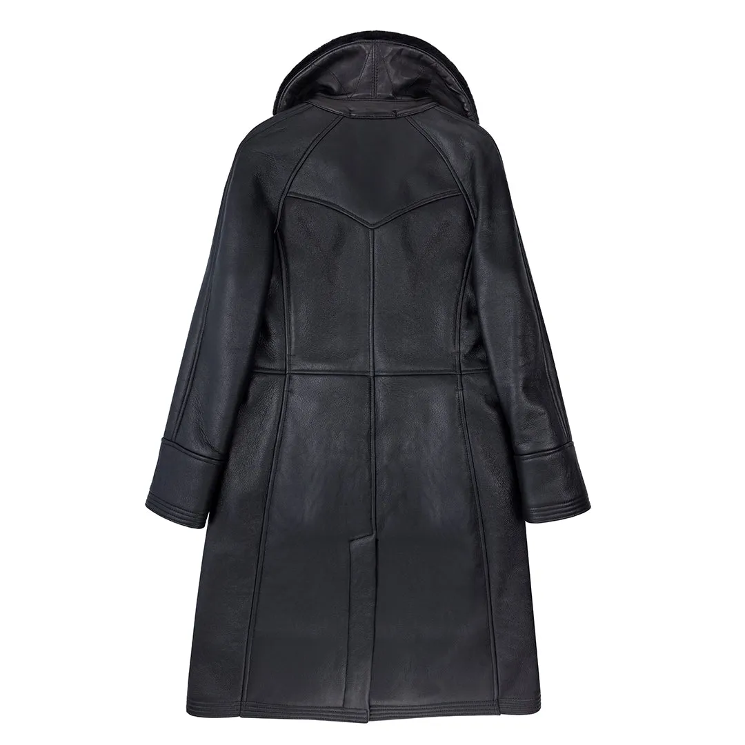 Woodland Sheepskin Trench Coat W71C101 sold by Cockpit USA product image thumbnail 3