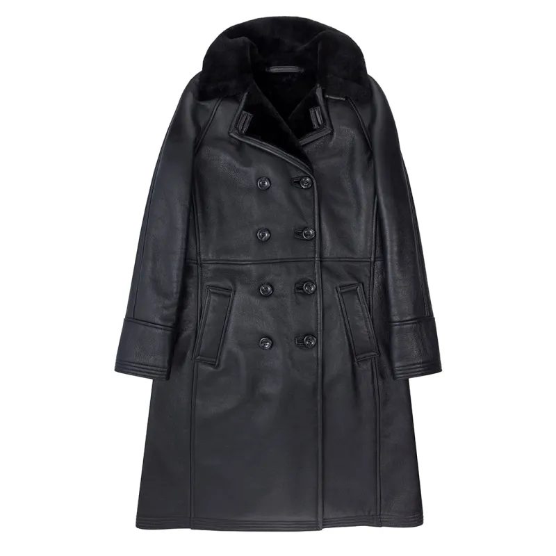 Woodland Sheepskin Trench W71C101 sold by Cockpit USA