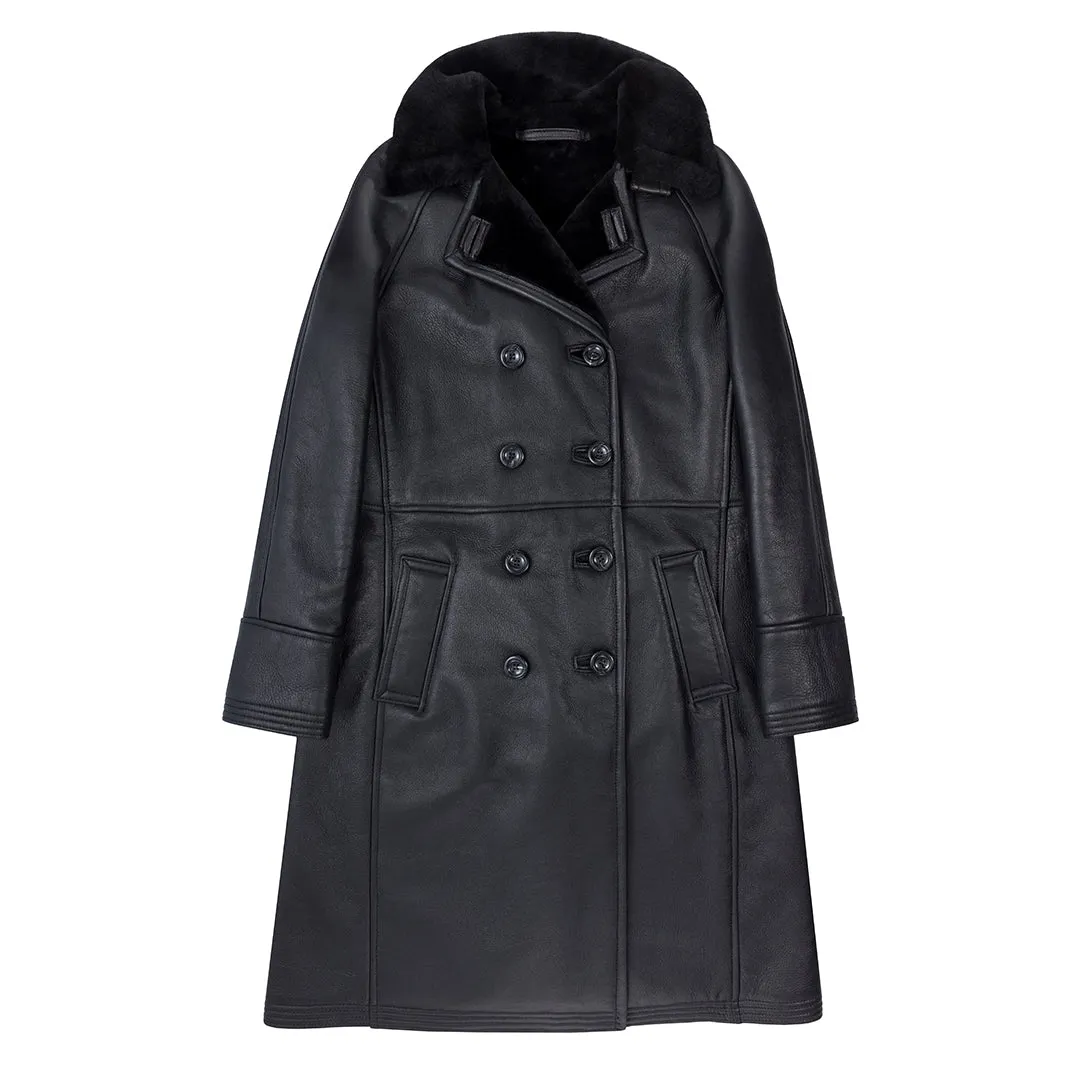 Woodland Sheepskin Trench Coat W71C101 sold by Cockpit USA