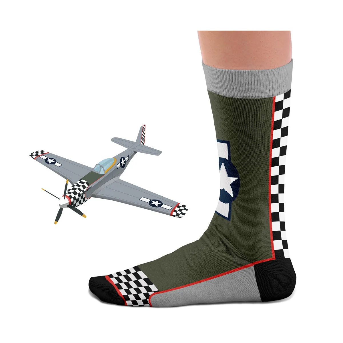 "P51 - Mustang" Socks Z99H103 sold by Cockpit USA product image thumbnail 3