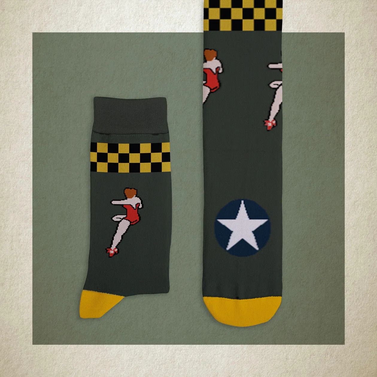 "B-17 a.k.a. Memphis Belle" Bomber Socks Z99H107 sold by Cockpit USA product image thumbnail 4
