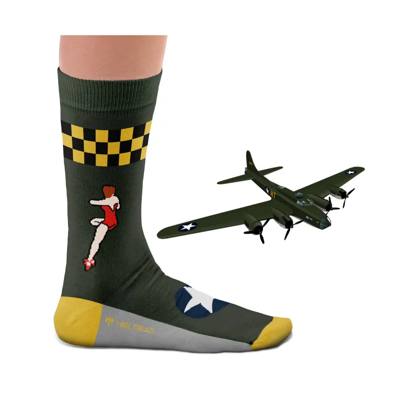"B-17 a.k.a. Memphis Belle" Bomber Socks Z99H107 sold by Cockpit USA