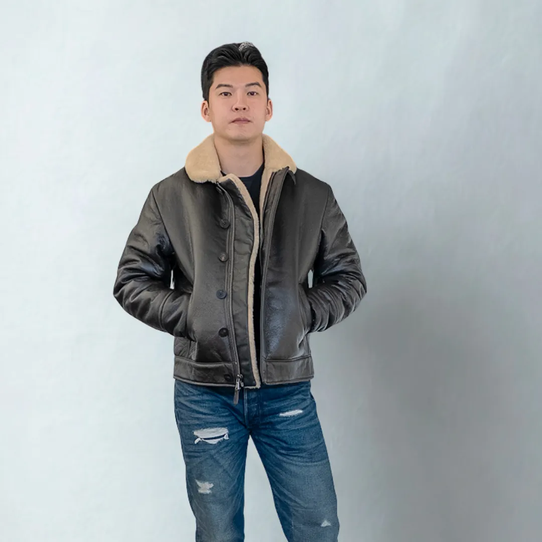 Shearling Deck Jacket Z21F102 sold by Cockpit USA product image thumbnail 2