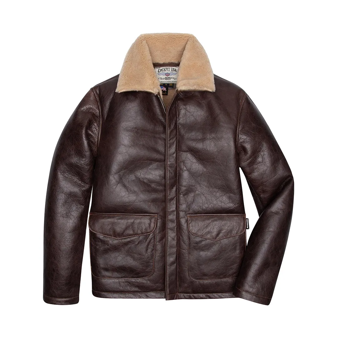 Sheepskin "Oil Rigger"© Jacket Z21F009 sold by Cockpit USA product image thumbnail 3