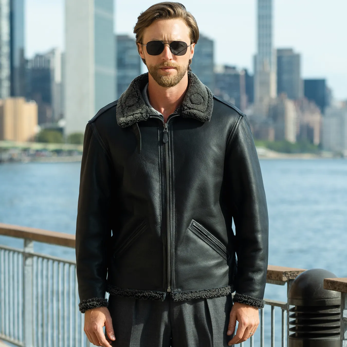 The "Black Ops"© Shearling B-6 Z21F104 sold by Cockpit USA